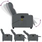 vidaXL Massagesessel Grau Kunstleder vidaXL Massagesessel Grau Kunstleder