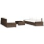 vidaXL 7-tlg. Garten-Lounge-Set Poly Rattan Braun vidaXL 7-tlg. Garten-Lounge-Set Poly Rattan Braun