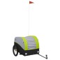 vidaXL Fahrradanhänger Schwarz und Grün 45 kg Eisen vidaXL Fahrradanhänger Schwarz und Grün 45 kg Eisen