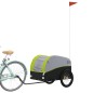 vidaXL Fahrradanhänger Schwarz und Grün 45 kg Eisen vidaXL Fahrradanhänger Schwarz und Grün 45 kg Eisen
