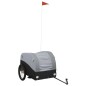 vidaXL Fahrradanhänger Schwarz und Grau 45 kg Eisen vidaXL Fahrradanhänger Schwarz und Grau 45 kg Eisen
