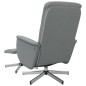 vidaXL Massagesessel mit Fußhocker Hellgrau Stoff vidaXL Massagesessel mit Fußhocker Hellgrau Stoff