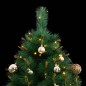 vidaXL Künstlicher Weihnachtsbaum Klappbar 150 LEDs & Kugeln 120 cm vidaXL Künstlicher Weihnachtsbaum Klappbar 150 LEDs & Kugeln 120 cm