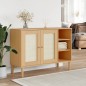 vidaXL Sideboard SENJA Rattan-Optik Braun 112x40x80 cm Kiefernholz vidaXL Sideboard SENJA Rattan-Optik Braun 112x40x80 cm Kiefernholz
