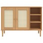 vidaXL Sideboard SENJA Rattan-Optik Braun 112x40x80 cm Kiefernholz vidaXL Sideboard SENJA Rattan-Optik Braun 112x40x80 cm Kiefernholz
