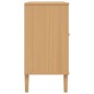 vidaXL Sideboard SENJA Rattan-Optik Braun 112x40x80 cm Kiefernholz vidaXL Sideboard SENJA Rattan-Optik Braun 112x40x80 cm Kiefernholz