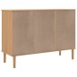vidaXL Sideboard SENJA Rattan-Optik Braun 112x40x80 cm Kiefernholz vidaXL Sideboard SENJA Rattan-Optik Braun 112x40x80 cm Kiefernholz