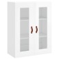 Highboard Hochglanz-Weiß 69,5x34x180 cm Holzwerkstoff Highboard Hochglanz-Weiß 69,5x34x180 cm Holzwerkstoff