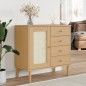vidaXL Sideboard SENJA Rattan-Optik Braun 80x40x80 cm Kiefernholz vidaXL Sideboard SENJA Rattan-Optik Braun 80x40x80 cm Kiefernholz