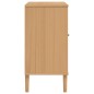vidaXL Sideboard SENJA Rattan-Optik Braun 80x40x80 cm Kiefernholz vidaXL Sideboard SENJA Rattan-Optik Braun 80x40x80 cm Kiefernholz