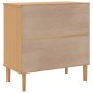 vidaXL Sideboard SENJA Rattan-Optik Braun 80x40x80 cm Kiefernholz vidaXL Sideboard SENJA Rattan-Optik Braun 80x40x80 cm Kiefernholz