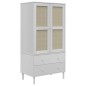 vidaXL Kleiderschrank SENJA Rattan-Optik Weiß 90x55x175 cm Kiefernholz vidaXL Kleiderschrank SENJA Rattan-Optik Weiß 90x55x175 cm Kiefernholz