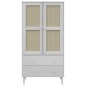 vidaXL Kleiderschrank SENJA Rattan-Optik Weiß 90x55x175 cm Kiefernholz vidaXL Kleiderschrank SENJA Rattan-Optik Weiß 90x55x175 cm Kiefernholz
