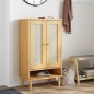 vidaXL Schuhschrank SENJA Rattan-Optik Braun 59,5x35x107cm Kiefernholz vidaXL Schuhschrank SENJA Rattan-Optik Braun 59,5x35x107cm Kiefernholz