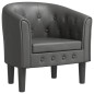 vidaXL Clubsessel Grau Kunstleder vidaXL Clubsessel Grau Kunstleder
