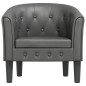 vidaXL Clubsessel Grau Kunstleder vidaXL Clubsessel Grau Kunstleder