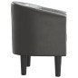 vidaXL Clubsessel Grau Kunstleder vidaXL Clubsessel Grau Kunstleder