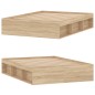 vidaXL Bettgestell Sonoma-Eiche 135x190 cm vidaXL Bettgestell Sonoma-Eiche 135x190 cm