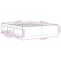 vidaXL Bettgestell Betongrau 150x200 cm vidaXL Bettgestell Betongrau 150x200 cm