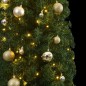 vidaXL Weihnachtsbaum Schlank mit 300 LEDs & Kugeln 270 cm vidaXL Weihnachtsbaum Schlank mit 300 LEDs & Kugeln 270 cm