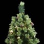 vidaXL Künstlicher Weihnachtsbaum Klappbar 150 LEDs & Kugeln 150 cm vidaXL Künstlicher Weihnachtsbaum Klappbar 150 LEDs & Kugeln 150 cm