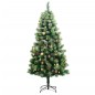 vidaXL Künstlicher Weihnachtsbaum Klappbar 150 LEDs & Kugeln 150 cm vidaXL Künstlicher Weihnachtsbaum Klappbar 150 LEDs & Kugeln 150 cm