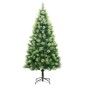 vidaXL Künstlicher Weihnachtsbaum Klappbar 150 LEDs & Kugeln 150 cm vidaXL Künstlicher Weihnachtsbaum Klappbar 150 LEDs & Kugeln 150 cm