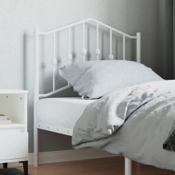 vidaXL Kopfteil Metall Weiß 80 cm