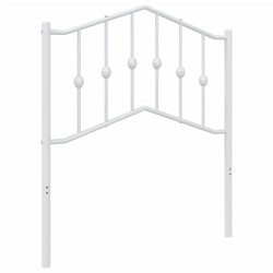 vidaXL Kopfteil Metall Weiß 80 cm