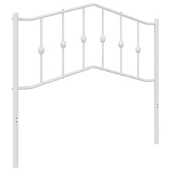 vidaXL Kopfteil Metall Weiß 100 cm