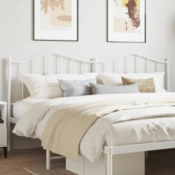 vidaXL Kopfteil Metall Weiß 160 cm
