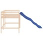vidaXL Kinderhochbett mit Rutsche 90x190 cm Massivholz Kiefer vidaXL Kinderhochbett mit Rutsche 90x190 cm Massivholz Kiefer