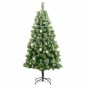 vidaXL Künstlicher Weihnachtsbaum Klappbar 150 LEDs & Kugeln 150 cm vidaXL Künstlicher Weihnachtsbaum Klappbar 150 LEDs & Kugeln 150 cm