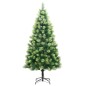vidaXL Künstlicher Weihnachtsbaum Klappbar 150 LEDs & Kugeln 150 cm vidaXL Künstlicher Weihnachtsbaum Klappbar 150 LEDs & Kugeln 150 cm
