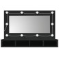 vidaXL Spiegelschrank mit LED Schwarz 90x31,5x62 cm vidaXL Spiegelschrank mit LED Schwarz 90x31,5x62 cm