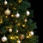 vidaXL Künstlicher Weihnachtsbaum Klappbar 150 LEDs & Kugeln 150 cm vidaXL Künstlicher Weihnachtsbaum Klappbar 150 LEDs & Kugeln 150 cm