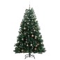 vidaXL Künstlicher Weihnachtsbaum Klappbar 150 LEDs & Kugeln 150 cm vidaXL Künstlicher Weihnachtsbaum Klappbar 150 LEDs & Kugeln 150 cm