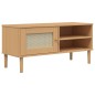 vidaXL TV-Schrank SENJA Rattan-Optik Braun 106x40x49 cm Kiefernholz vidaXL TV-Schrank SENJA Rattan-Optik Braun 106x40x49 cm Kiefernholz