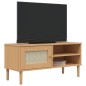 vidaXL TV-Schrank SENJA Rattan-Optik Braun 106x40x49 cm Kiefernholz vidaXL TV-Schrank SENJA Rattan-Optik Braun 106x40x49 cm Kiefernholz