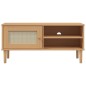 vidaXL TV-Schrank SENJA Rattan-Optik Braun 106x40x49 cm Kiefernholz vidaXL TV-Schrank SENJA Rattan-Optik Braun 106x40x49 cm Kiefernholz