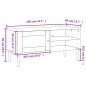 vidaXL TV-Schrank SENJA Rattan-Optik Schwarz 106x40x49 cm Kiefernholz vidaXL TV-Schrank SENJA Rattan-Optik Schwarz 106x40x49 cm Kiefernholz