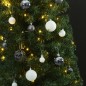 vidaXL Weihnachtsbaum Schlank mit 300 LEDs & Kugeln 300 cm vidaXL Weihnachtsbaum Schlank mit 300 LEDs & Kugeln 300 cm