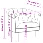 vidaXL Clubsessel Gold Kunstleder vidaXL Clubsessel Gold Kunstleder