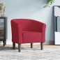 vidaXL Clubsessel Weinrot Samt vidaXL Clubsessel Weinrot Samt