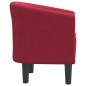 vidaXL Clubsessel Weinrot Samt vidaXL Clubsessel Weinrot Samt