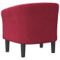 vidaXL Clubsessel Weinrot Samt vidaXL Clubsessel Weinrot Samt