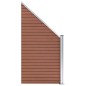 WPC Zaun-Set 1 Quadrat + 1 Schräge 273x186 cm Braun WPC Zaun-Set 1 Quadrat + 1 Schräge 273x186 cm Braun