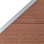 WPC Zaun-Set 1 Quadrat + 1 Schräge 273x186 cm Braun WPC Zaun-Set 1 Quadrat + 1 Schräge 273x186 cm Braun