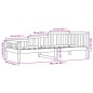 vidaXL Tagesbett 80x200 cm Massivholz Kiefer vidaXL Tagesbett 80x200 cm Massivholz Kiefer
