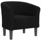 vidaXL Clubsessel Schwarz Stoff vidaXL Clubsessel Schwarz Stoff